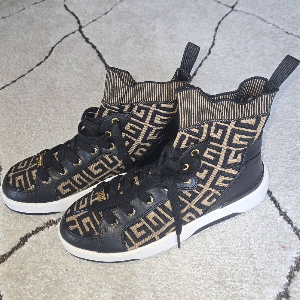 Guess Black and Gold Women's Sneakers